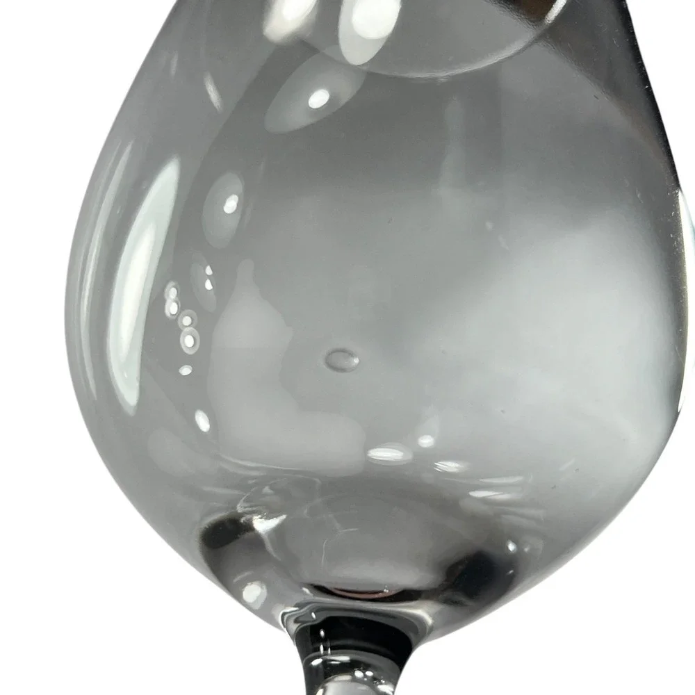 Pier 1 Smoke Gray Wine Glasses 18 oz 9 3/4